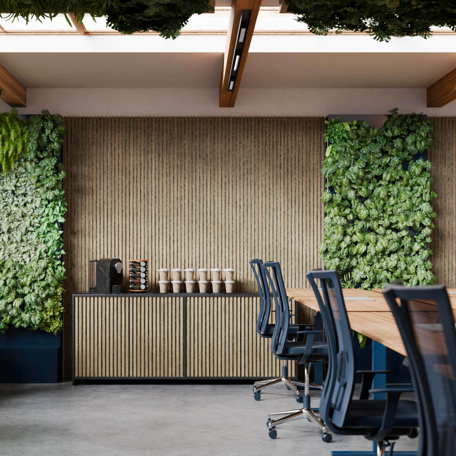 Rovere naturale - Feltro grigio